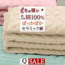 本日4時間限定★20時〜全品P5&クーポン 敷きパッド クイーン ロマンス小杉 日本製 保温 あったか 冬用 セラミック混わた 敷きパット 敷パッド ベッドパッ...