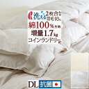 7/18限定★11%OFFクーポン 羽毛布団 2枚合わせ ダブル【西川掛布団カバー特典付】洗える あったか 増量1.7kg 合い掛け1.1kg 肌掛け布団0.6kg 羽毛ふとん DP400 ダウン93% ロマンス小杉 1年中 2枚合せ コインランドリー対応 オールシーズン