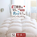 夏!早得★最大5,000円クーポン 羽毛布団 シングル ふんわり0.7kg コインランドリー可 【西川掛布団カバー等特典付】 春秋用 ダウン93％ DP400 日本製 中央肩口増量 抗菌 花粉 ダニ対策 ロマンス小杉 暖か 冬用 あたたか 羽毛ふとん 羽毛掛け布団 羽毛掛布団