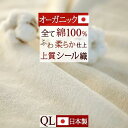 全品P5&クーポン★マラソン11日迄 綿毛布 クイーン 日本製 オーガニック 綿100% たて糸よこ糸『全て綿100%』 オールコットン綿毛布 210cmロングサイズ 無蛍光 毛羽落ちが少ない上質 シール織 綿毛布 ブランケット 洗える コットンケット クィーンサイズ(3)