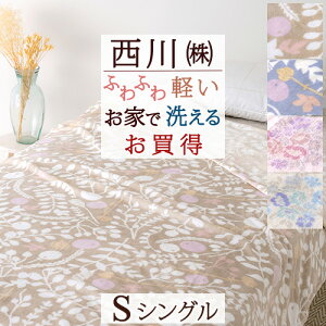 西川 毛布 シングル ポリエステルニューマイヤー毛布 東京西川 リビング ブランケット 毛布 洗える もうふシングル　軽量 薄手 軽い毛布