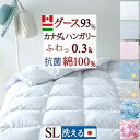 マラソン★最大5,000円クーポン 羽毛肌掛け布団 シングル ダウンケット グース 日本製 洗える 綿100％ ハンガリー産 カナダ産 ホワイトグースダウン93 0.3kg 羽毛布団 夏用 羽毛肌掛布団 ロイヤルゴールド 肌ふとん ウォッシャブル 羽毛 薄