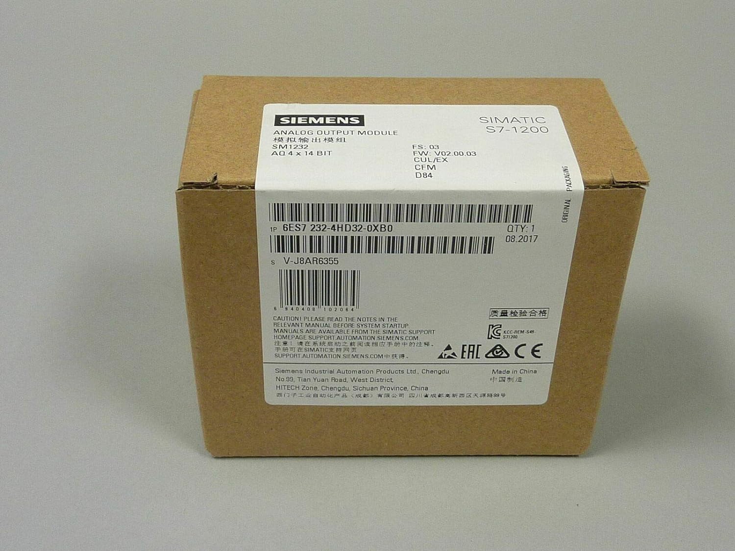 �ڿ��� ���ȯ ��Ŭ�������ȯ�Բġ���SIEMENS/������� 6ES7232-4HD32-0XB0��6�����ݾڡ�