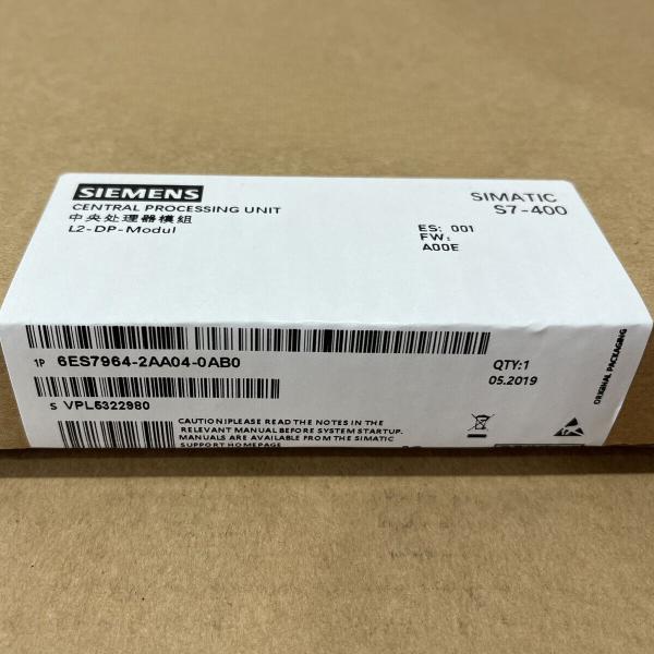  Siemens 6ES7964-2AA04-0AB0 SIMATIC S7 IF964-DP 6ES7 964-2AA04-0AB0