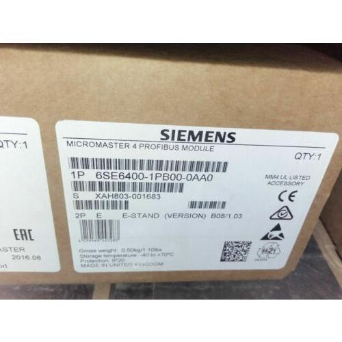 Rakuten - 【新品 東京発 ★適格請求書発行可★】Siemens シーメンス 6SE6400-1PB00-0AA0 CPUモジュール【6ヶ月保証】