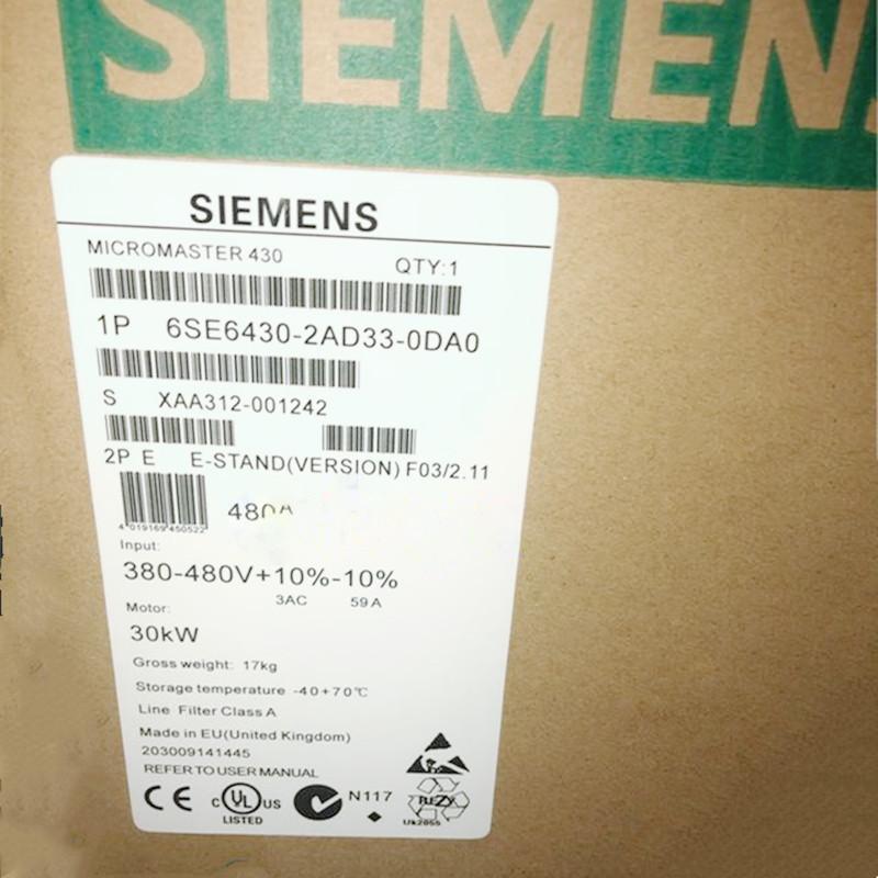 Rakuten - 【新品 東京発 ★適格請求書発行可】★SIEMENS シーメンス インバータ 6SE6430-2AD33-0DA0 MM430 480V 30KW 【6ヶ月保証】