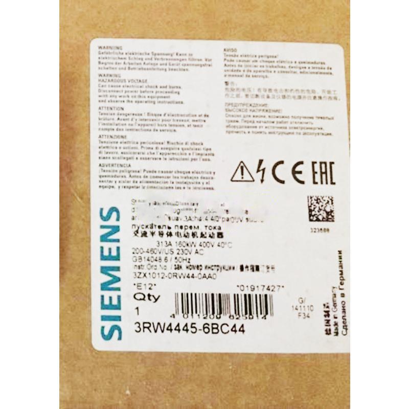 Rakuten - 【新品 東京発 ★適格請求書発行可】★SIEMENS シーメンス 3RW4445-6BC44 160KW【6ヶ月保証】