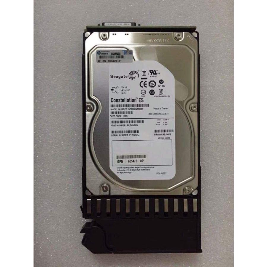 Rakuten - 【新品 東京発 ★適格請求書発行可★】HP 605475-001 2T 3.5 7.2K SAS 6G AW555A P2000 3.5インチ ハードディスク HDDマウンタ付き【6ヶ月保証】