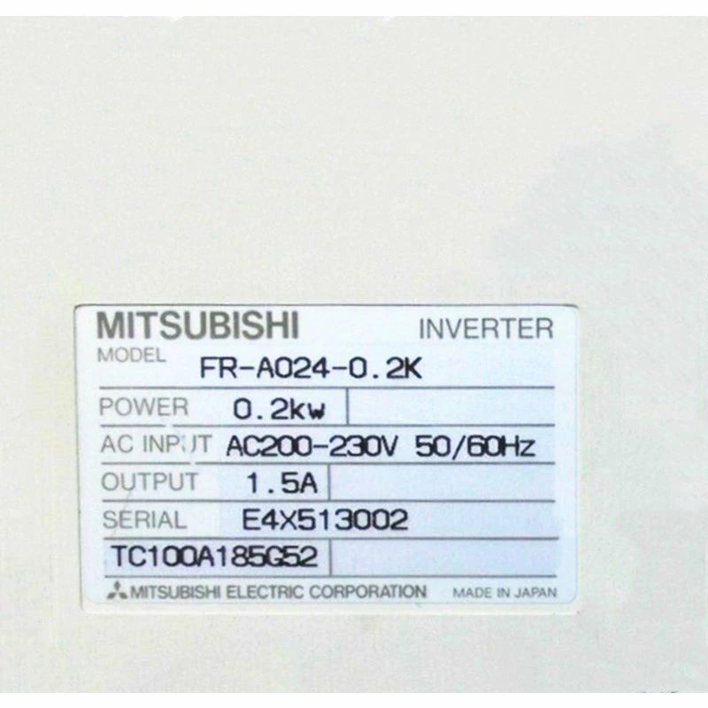 Rakuten - 【新品 東京発 ★適格請求書発行可★】MITSUBISHI 三菱電機 FR-A024-0.2K【6ヶ月保証】