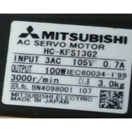 Rakuten - 【新品 東京発 ★適格請求書発行可★】MITSUBISHI 三菱電機 HC-KFS13G2 サーボモーター【6ヶ月保証】