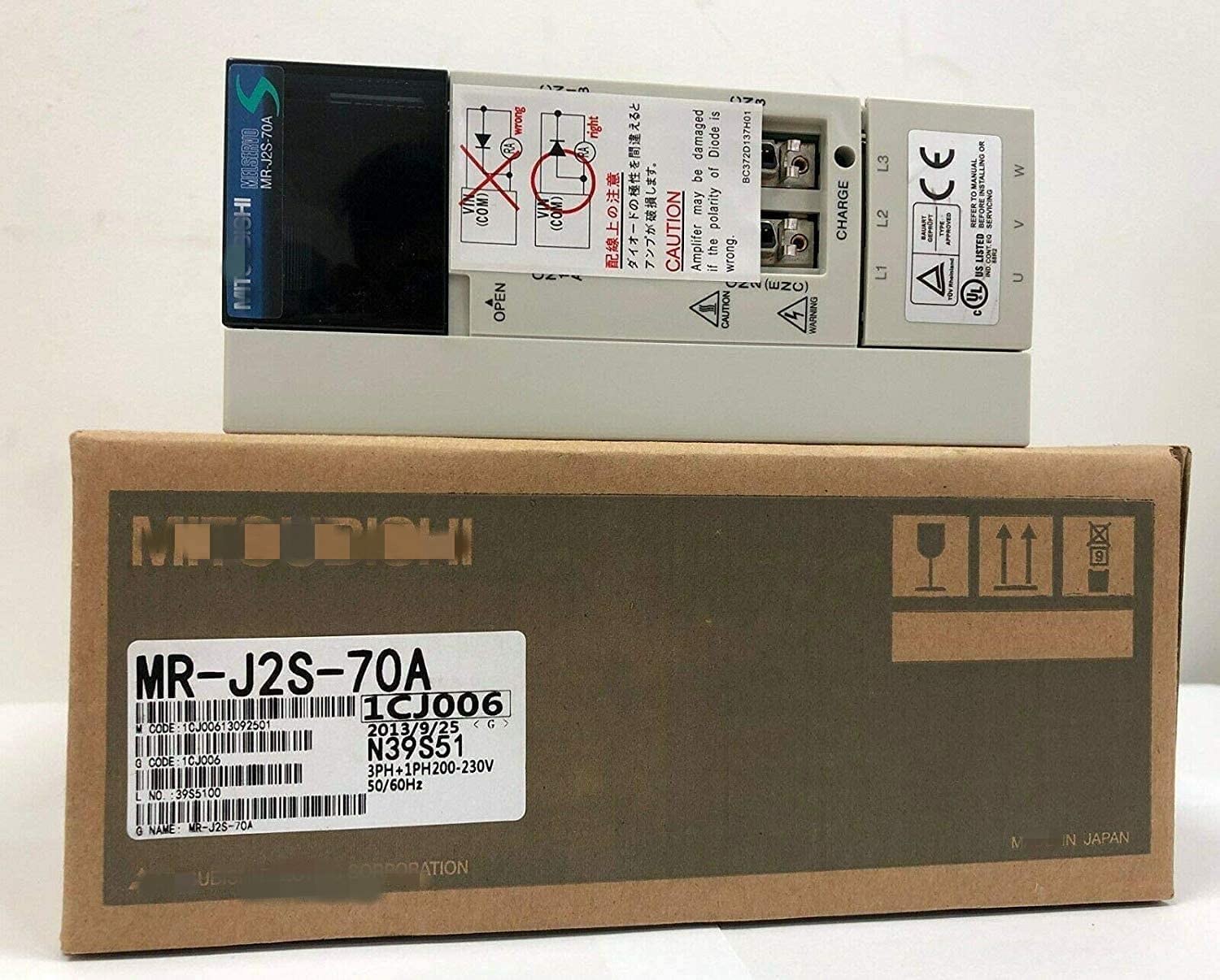 Rakuten - 【新品 東京発 ★適格請求書発行可★】三菱電機 MR-J2S-70A ACサーボアンプ【6ヶ月保証】