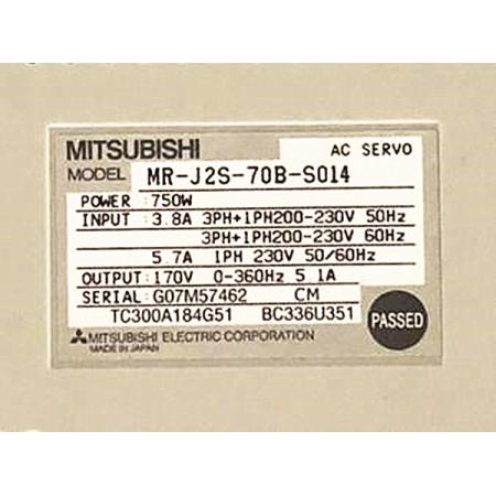 Rakuten - 【新品 東京発 ★適格請求書発行可★】MITSUBISHI 三菱電機 MR-J2S-70B-S014【6ヶ月保証】