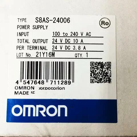 Rakuten - 【新品 東京発 ★適格請求書発行可★】OMRON オムロン S8AS-24006 24VCD 10A 用スイッチング電源【6ヶ月保証】