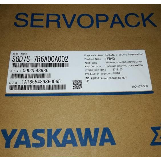 Rakuten - 【新品 東京発 ★適格請求書発行可★】YASKAWA 安川電機 SGD7S-7R6A00A002 サーボドライバー【6ヶ月保証】