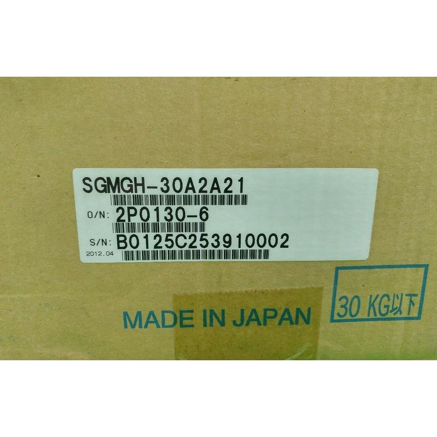Rakuten - 【新品 東京発 ★適格請求書発行可★】 YASKAWA 安川電機 SGMGH-30A2A21 サーボモーター【6ヶ月保証】