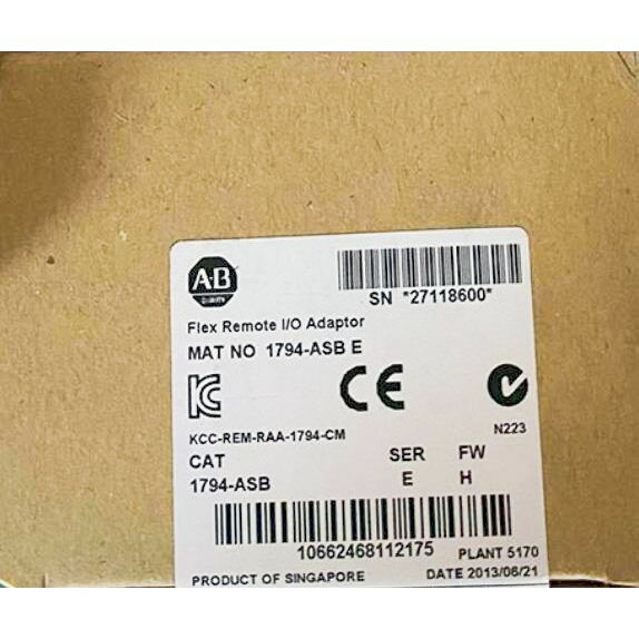 Rakuten - 【◆新品 東京発◆ 適格請求書発行可◆】1794-ASB リモート I/O アダプタ 1794-ASB PLC モジュール 箱入り【6ヶ月保証】