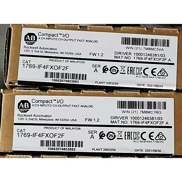 Rakuten - 【◆新品 東京発◆ 適格請求書発行可◆】1769-IF4FXOF2F PLCユニット 1769IF4FXOF2F （産業用）【6ヶ月保証】