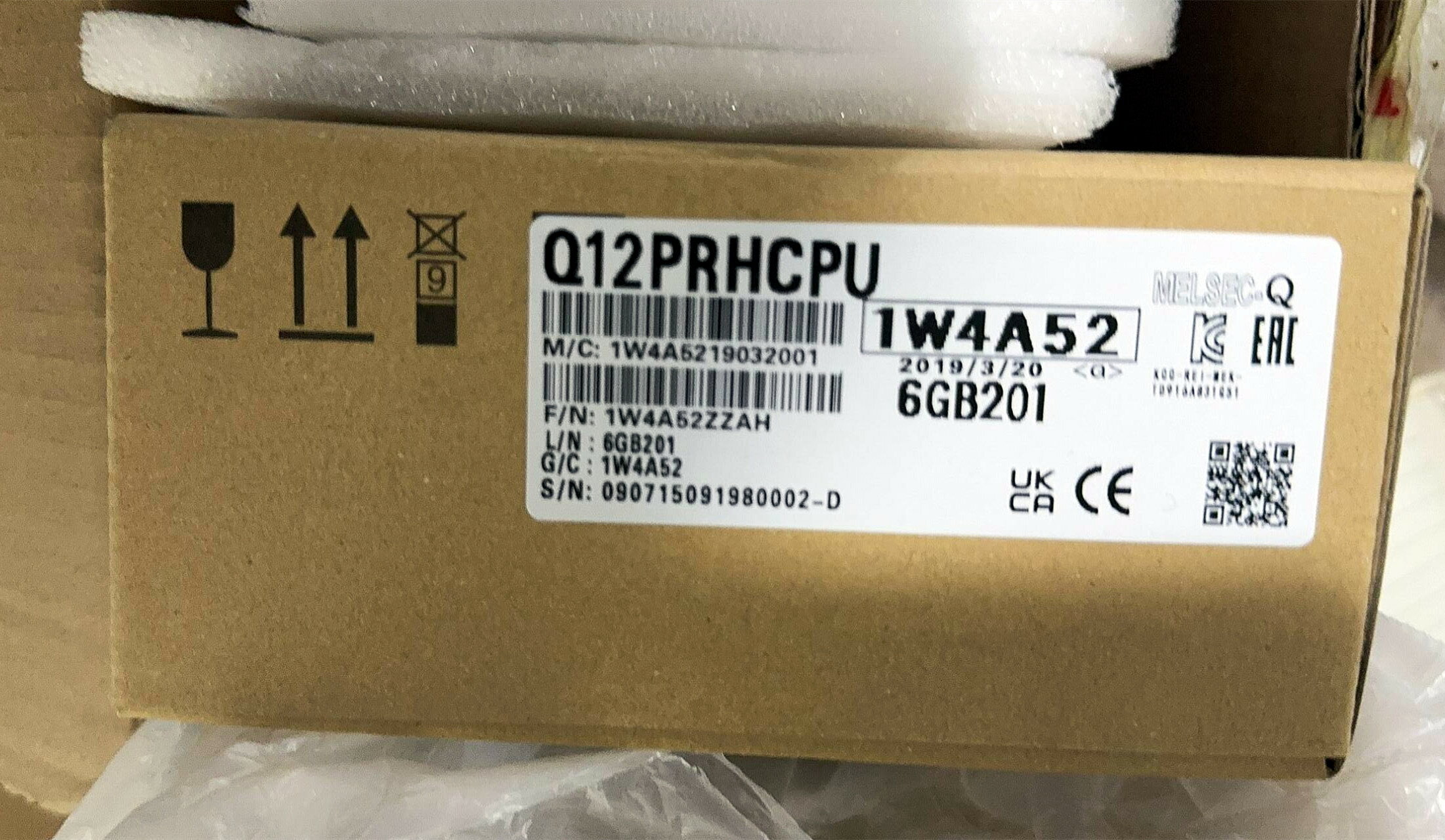 【◆新品 東京発◆ 適格請求書発行可◆】Q12PRHCPU プログラム容量124Kステップ、冗長...