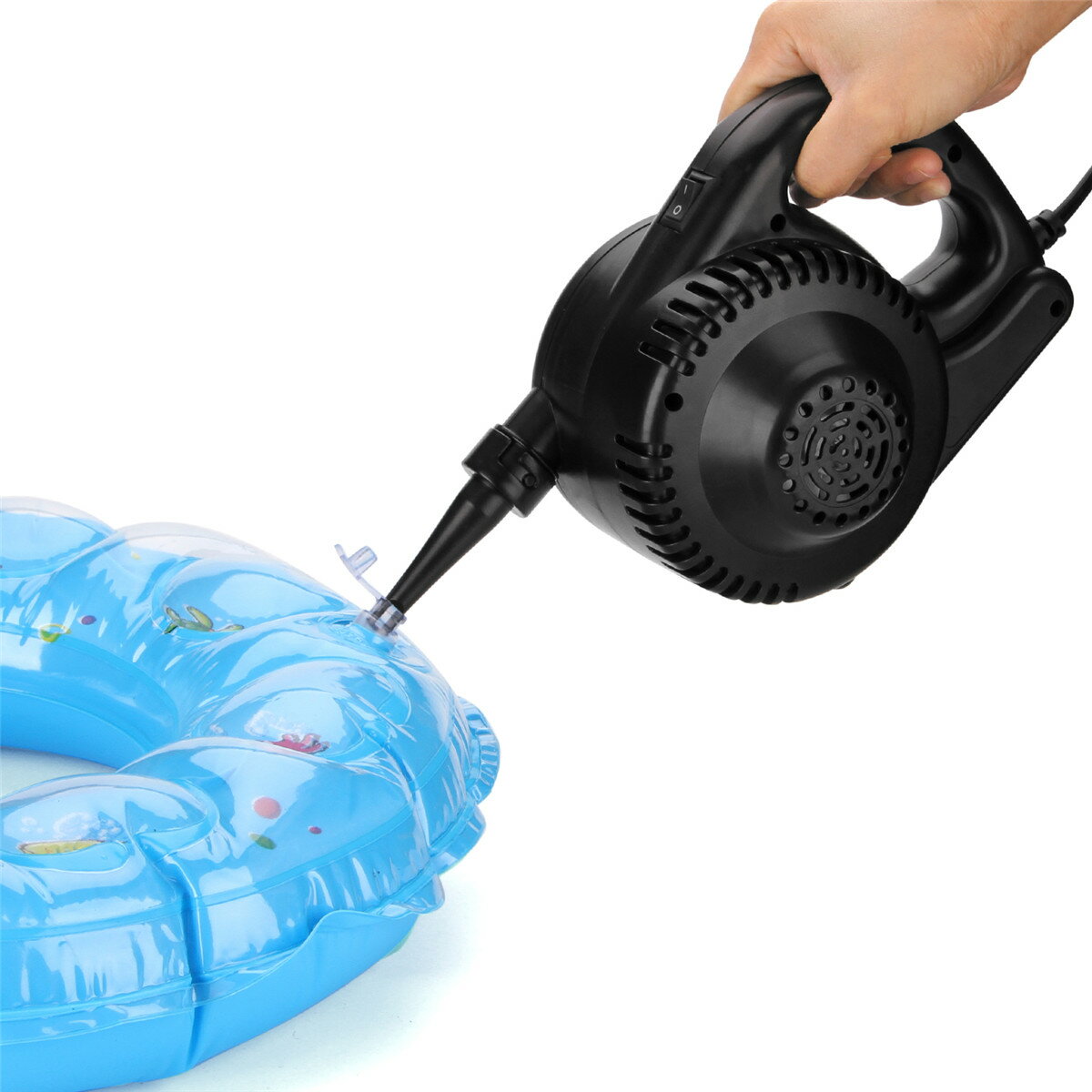 AGPtek 電動エアーポンプ 電動空気入れ 110V 280W 1.1PSI（7584Pa） ハイスピード 電子風船インフレータエアポンプのサムネイル