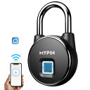 スマート指紋認証南京錠 タッチロック ステンレス合金製 USB充電式 複数人共有 指紋10種類登録可能 IP66防水・防塵仕様 盗難防止、ハウスドア、スーツケー...