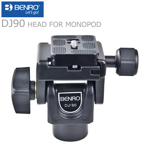 Benro ベンロー 2ウェイ 一脚専用 雲台 DJシリーズ DJ90 簡単 ティルト 調整 軽量 コンパクト 遠征 持ち運び 一眼レフ ビデオ 撮影 動..