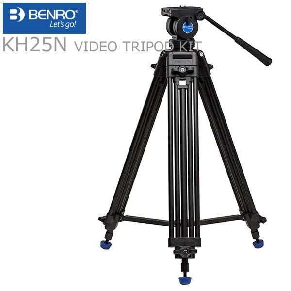 Benro ベンロー 3段 アルミ 三脚 KHシリーズ KH25N tripod 耐荷重 5kg 軽量 コンパクト 持ち運び 一眼レフ カメラ デジカメ パン ティルト ビデオ ヘッド カメラアクセサリー ブラック 撮影 ミラーレス ケース付き 最安値に挑戦中 在庫わずか 送料無料 ☆