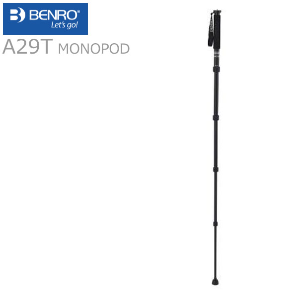 Benro ベンロー 5段 アルミ 一脚 Monopodシリーズ A29T 耐荷重 10kg 高級 パン コンパクト 遠征 持ち運び 一眼レフ ビデオ 撮影 動画 ..