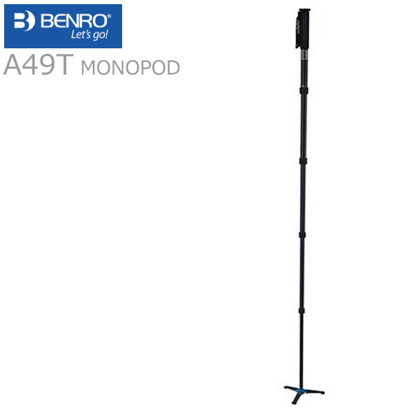 Benro ベンロー 5段 アルミ 一脚 Monopodシリーズ A49T 耐荷重 25kg 高級 軽量 コンパクト 遠征 持ち運び 一眼レフ ビデオ 撮影 動画 ..