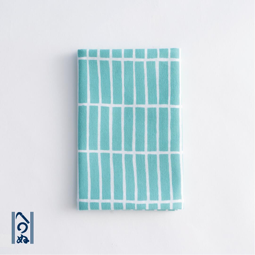 【てぬぐい　タイル格子】注染　手ぬぐい　てぬぐい専門店かまわぬ　日本の青のサムネイル