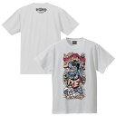 【在庫品】【Erostika（エロスティカ）】 エロスティカ/ Rat Fink（ラットフィンク） x Rockin 039 Jelly Bean King of Junk Yard Tシャツ ホワイト サイズL ロッキンジェリービーン