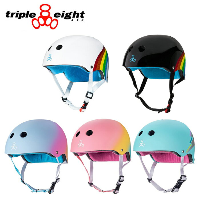 triple eight(トリプルエイト) キッズ ヘルメット CERTIFIED サーティファイド：L/XL(57cm～60cm) 子供用 ヘルメット ストライダー 自転車 スケートボード キッズ 児童用ヘルメット 小学生 大人 かわいい 5歳 6歳 7歳