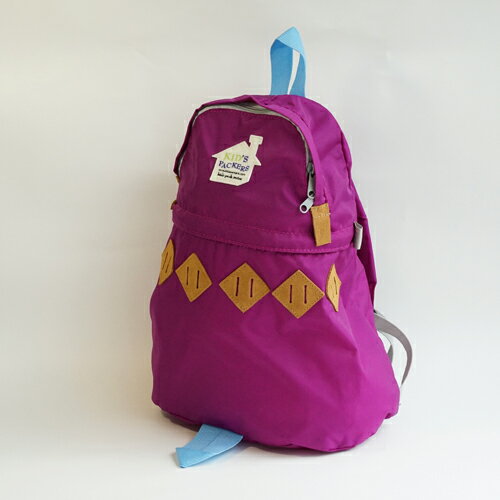 KIDS PACKERS（キッズパッカーズ）【キッズ アーガイル バックパック／パープル】 子供用リュック リュックサック かわいい おでかけグッズ プレゼント 幼稚園 保育園のサムネイル