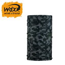 WDX ウインド 【DIGITAL CAMO BLACK】 1198 ヘアバンド/ヘッドギア/ネックウォーマー/バンダナ/大人用/マスク/抗菌/頭周り53～62cm