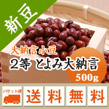 大納言小豆 2等 とよみ大納言 500g 北海道産【令和6年産】メール便 送料無料 お届けに3日~7日かかります