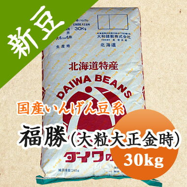 大正金時 福勝 (大粒 大正金時) 北海道産 30kg【令和6年産】 大容量