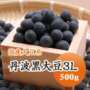 丹波黒豆 4年産 丹波黒大豆岡山県産 業務用超大玉 3L！！ 500g【令和4年産】 業務用サイズ