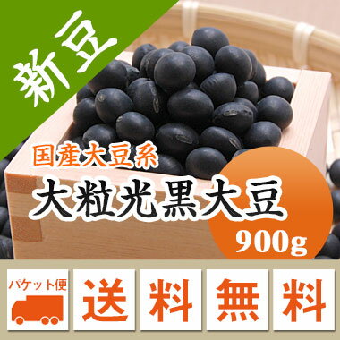 黒豆 大粒光黒大豆 北海道産 900g【令和5年産】 メール