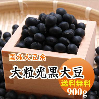 黒豆 大粒光黒大豆 北海道産 900g【令和7年産】 メール便 送料無料