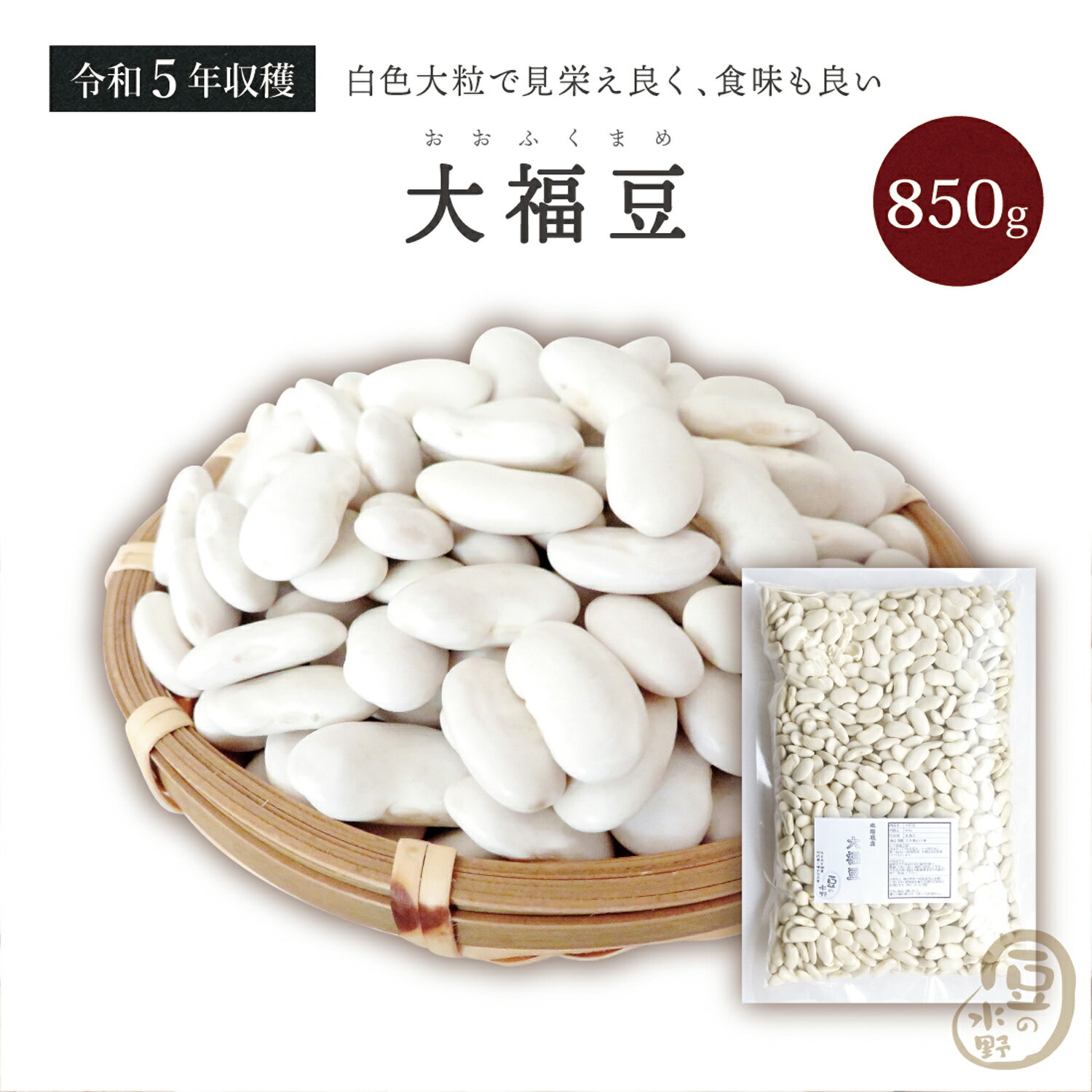 大福豆850グラム 令和5年収穫 北海道産 【送料無料】斗六豆 とうろくまめ 十六寸豆 とうろくすんまめ