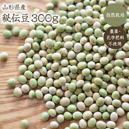 【宅急便】自然栽培 秘伝豆 300g 山形県産 秘伝豆農薬・化学肥料不使用 令和4年産