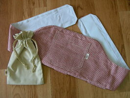 ロングベビーチェアベルト赤チェック・ハンドメイドのオリジナルベビー用品出産祝いギフト出産祝giftbabychairbeltベビーチェアベルト