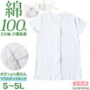 介護 前開き シャツ 女性 半袖 綿100％ プラスチックホック S～5L (レディース 下着 肌着 ワンタッチ インナー 3分袖)