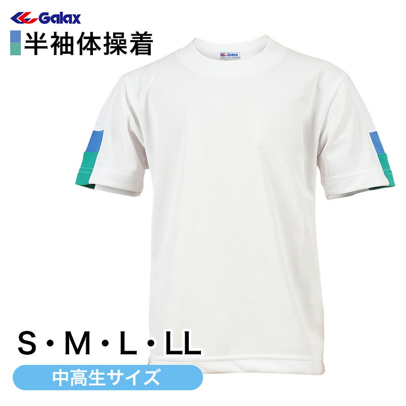ギャレックス 体操服 半袖トレシャツ S・M・L・LL 男子 女子 ジャージ 白 ワンポイント クルーネック ..