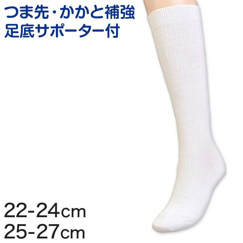 スクールソックス 靴下 白 ハイソックス 22-24cm・25-27cm (無地 通学 ソックス 中学生 女子 レディース) (子供靴下)【取寄せ】