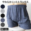 ニットトランクス トランクス メンズ パンツ 無地 前あき M〜LL (下着 パンツ トランクスニット 紳士下着 紳士肌着 男性 紳士 シンプル 前開き M L...