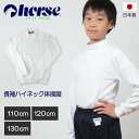 体操服 小学生 長袖 ハイネック 110cm～130cm (長袖体操服 学校 スクール 男子 男の子 ボーイズ 体育 horse ホース 110 120 130)【取寄せ】