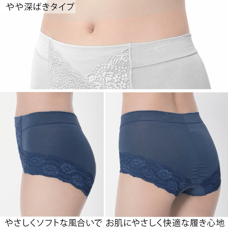 福助 満足 ガードルショーツ お腹押さえ 綿混 やや深履き M〜LL レディース 下着 補正 パンツ コットン ショーツガードル お腹 引き締め 補整 インナー