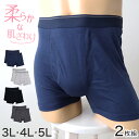 メンズ ボクサーブリーフ ボクサーパンツ 下着 3l 4l 5l 大きいサイズ 2枚組 3L~5L パンツ 紳士 前開き 男性 インナー ボクサー インナーウェアー 前あき