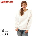 レディース 10.0オンス T/Cクルーネックスウェット S~XXL (United Athle レディース アウター スウェット カラー)【取寄せ】