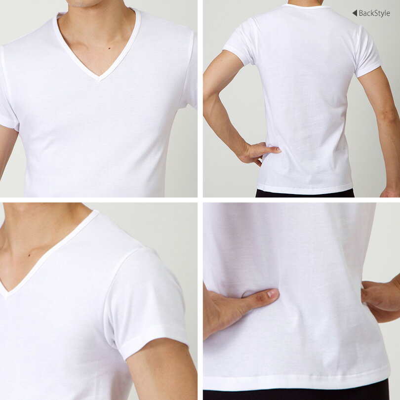 グンゼ tシャツ メンズ インナー 半袖 綿100% vネック M〜3L YG ワイジー 下着 肌...